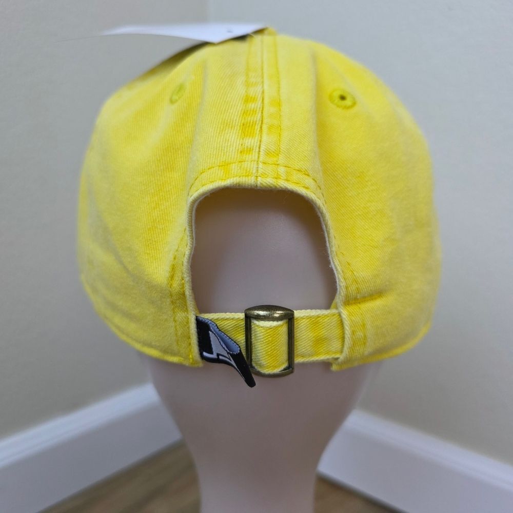 ☔️🩵NWT Yellow Unisex Cotton Low Profile Adjustable Baseball Hat - Picture 9 of 12